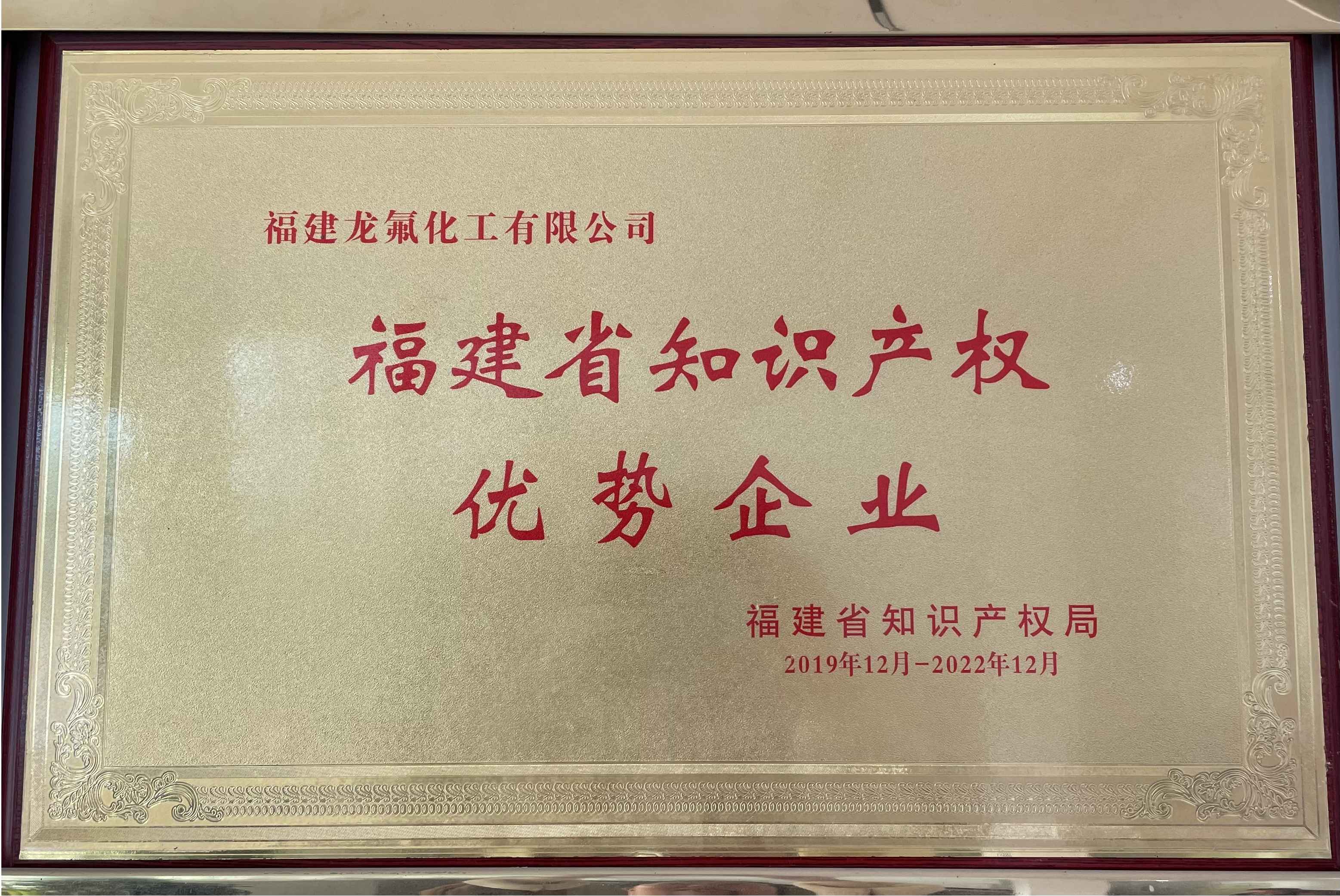 福建省知识产权优势企业